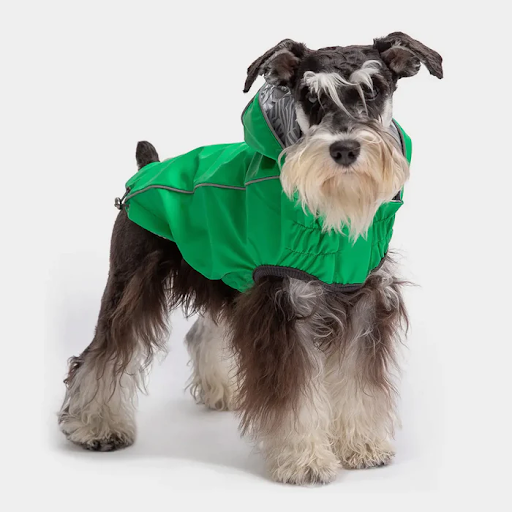 CLEARANCE: GF Pet Reversible Dog Rain Coat - Green - 2XS, XS, SM, LG