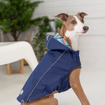 Dog Rain Coat - Navy Blue Thumbnail