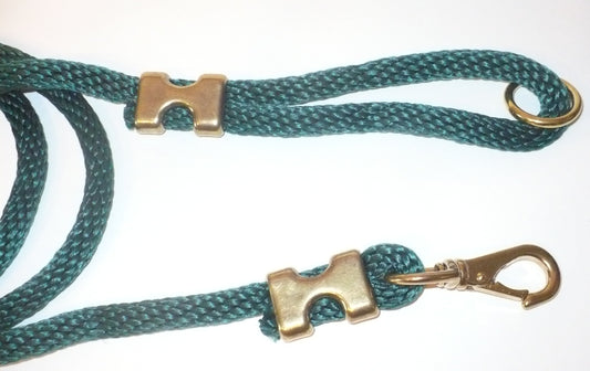 6ft  Cotton Rope Dog Leash – Forester Green
