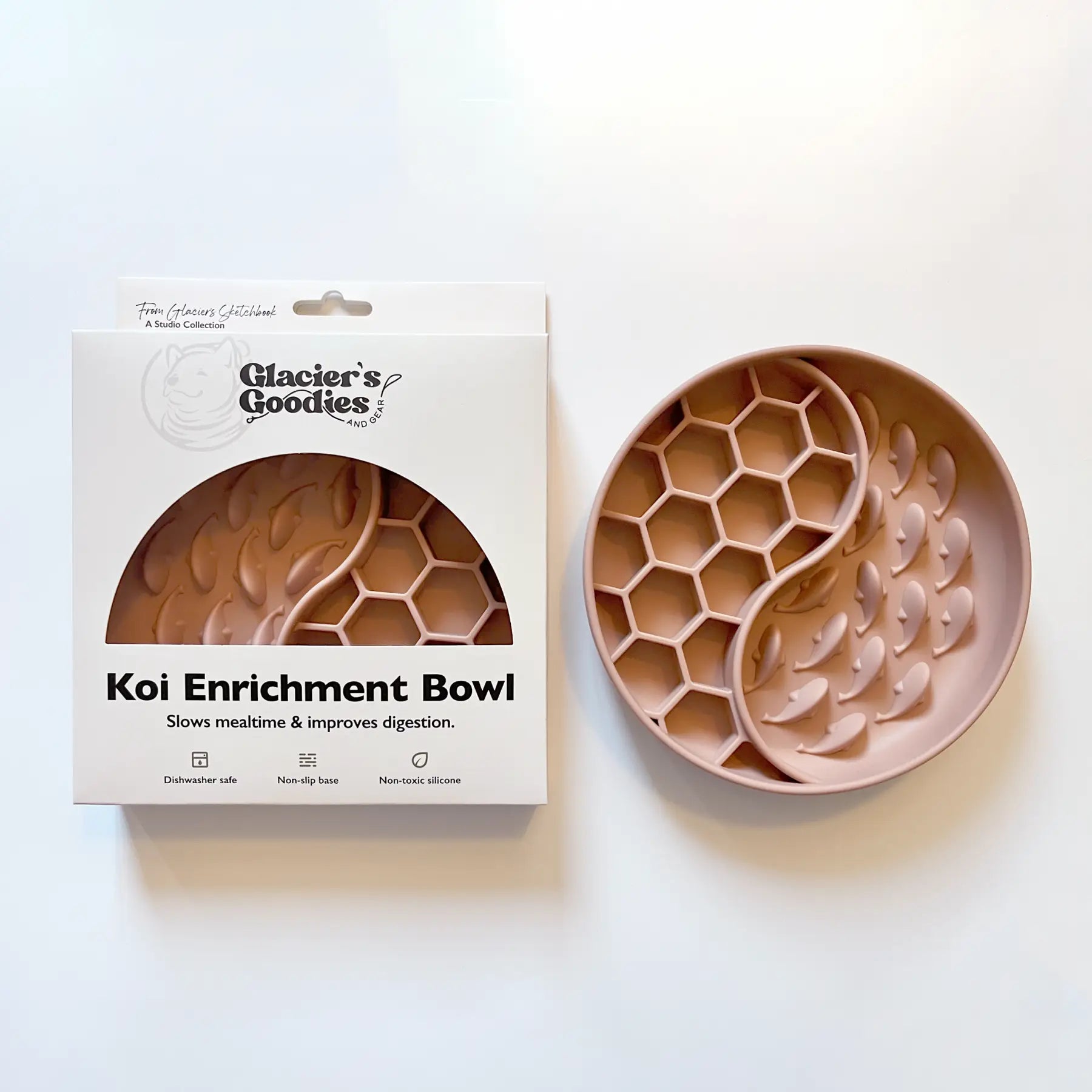 Koi Enrichment Bowl - 7.5" - Pink