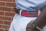 Leather Tab and Ribbon Belt - Iguana's on Roller Skates Thumbnail