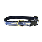 5/8” Ribbon Dog Collar – Moby Whale,  Blue Thumbnail