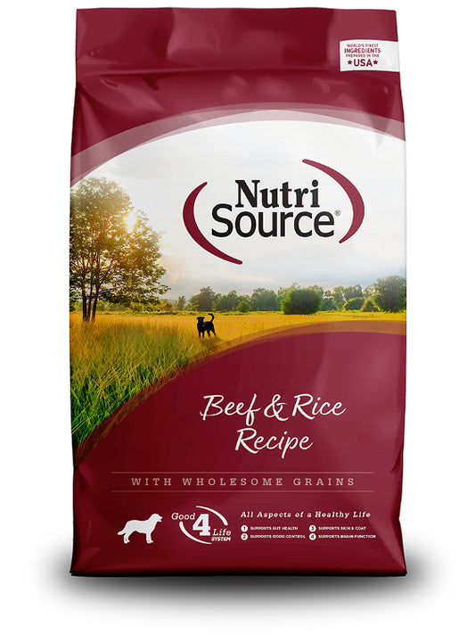 NutriSource Dry Dog Food - Beef & Rice