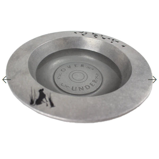 Hand-Cast Aluminum Dog Bowl