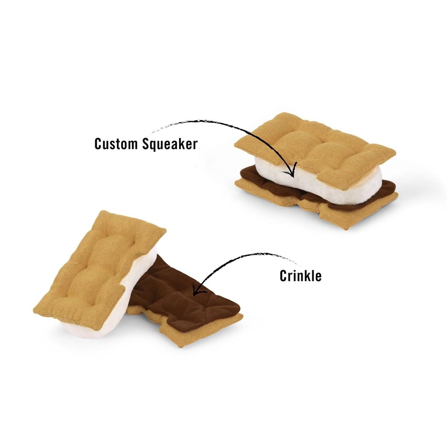 Stuffed Dog Toy - Smores