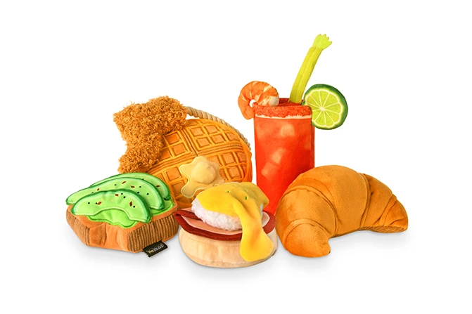 Stuffed Dog Toy - Plush Croissant
