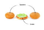 Stuffed Dog Toy - Plush Hamburger Thumbnail