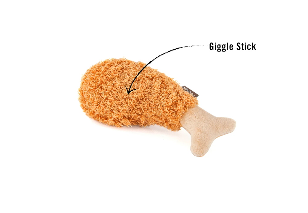 Stuffed Dog Toy - Drumstick