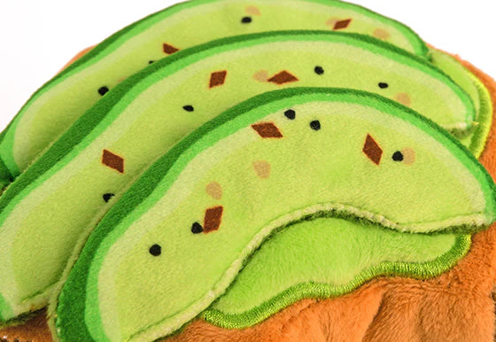 Stuffed Dog Toy - Plush Avocado Toast