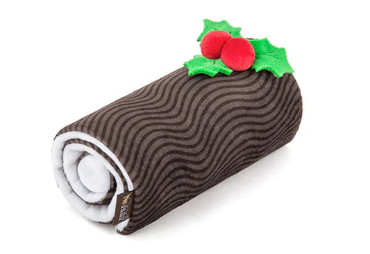 Stuffed Dog Toy - Yule Log