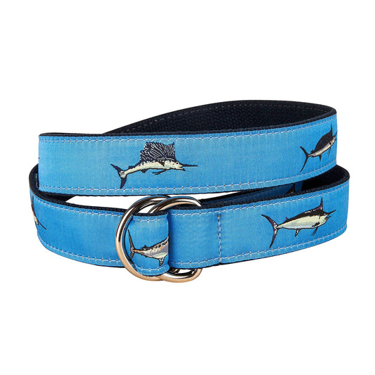 D-Ring Belt - Bill Fish - Blue