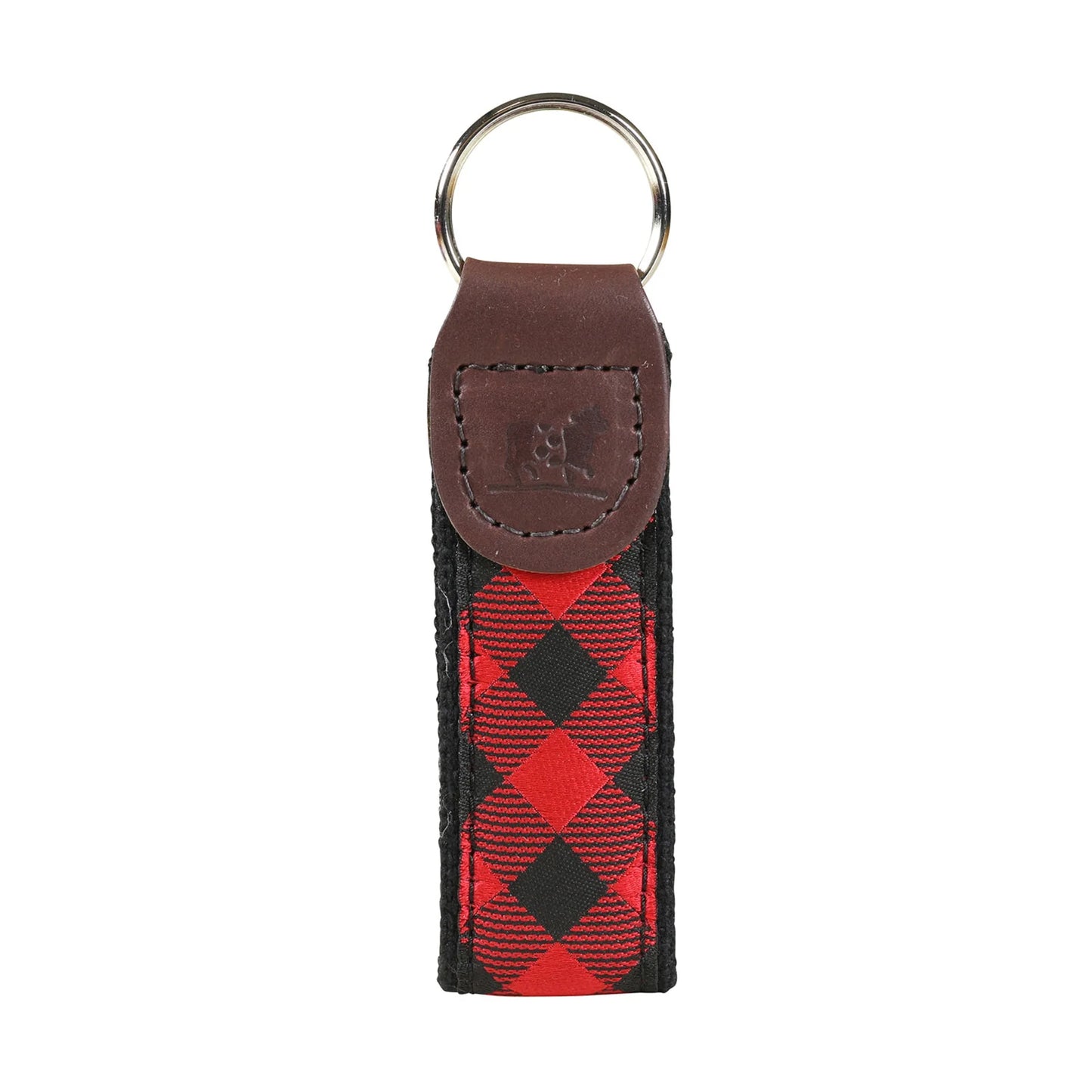 Key Fob – Bufflalo Plaid, Red