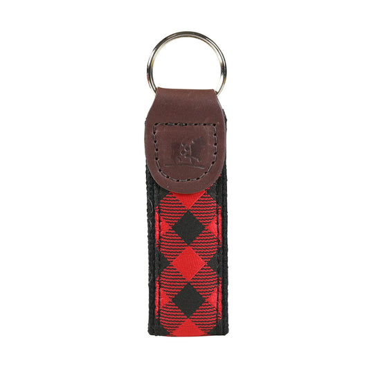 Key Fob – Bufflalo Plaid, Red