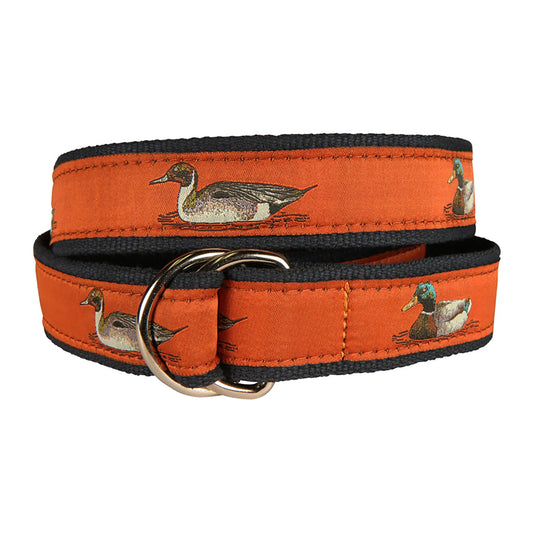 D-Ring Belt - Ducks - Burnt Orange