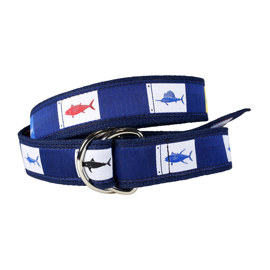 D-Ring Belt - Fish Flags