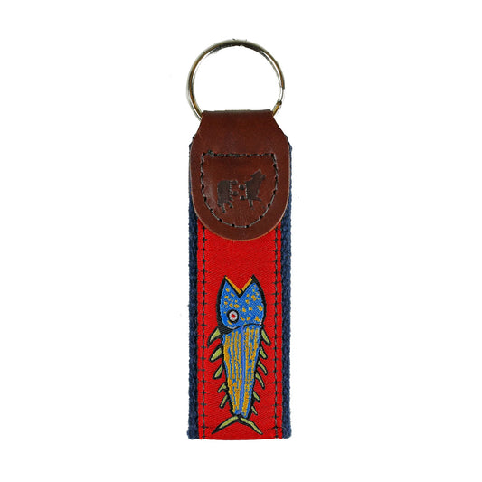 Key Fob – Hopkins Fish, Red