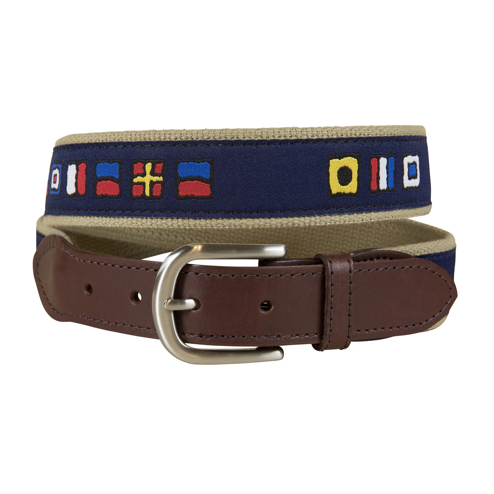 Leather Tab and Ribbon Belt - It's 5 o'Clock Somewhere