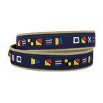 Leather Tab and Ribbon Belt - It's 5 o'Clock Somewhere Thumbnail