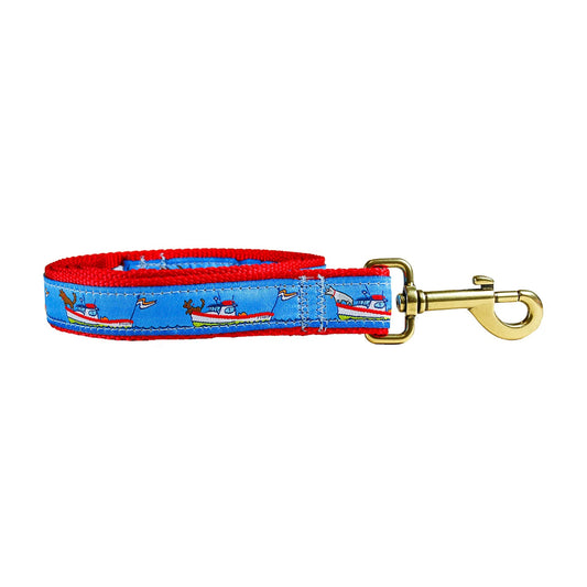 1” x 6ft Ribbon Dog Leash – Lobster Boats