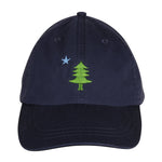 Baseball Hat – Maine Tree & Star on Navy Blue Thumbnail