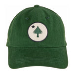Baseball Hat – Maine Tree & Star on Canvas - Green Thumbnail