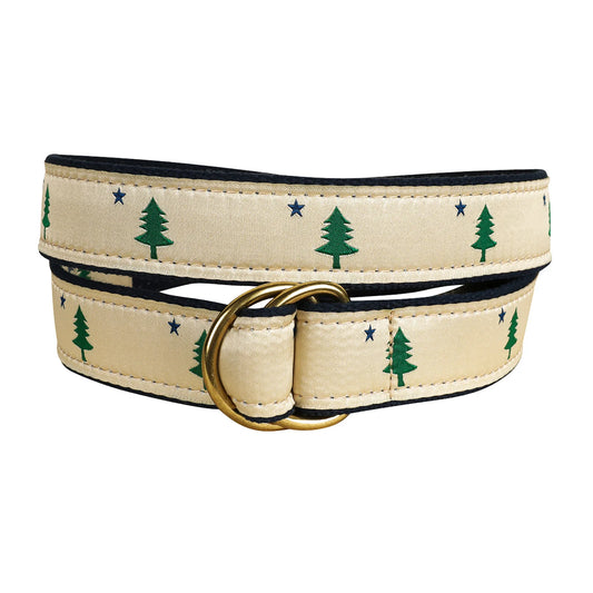 D-Ring Belt - Maine Tree and Star