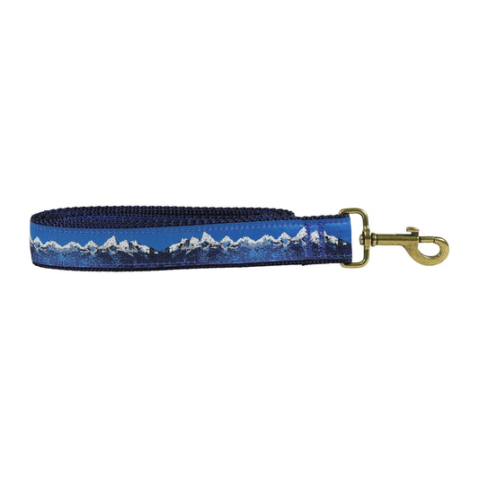 1.25” x 6ft Ribbon Dog Leash – Mountain Range
