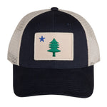 Baseball Hat – 1820/1901 Maine Flag Patch on Trucker Hat Thumbnail