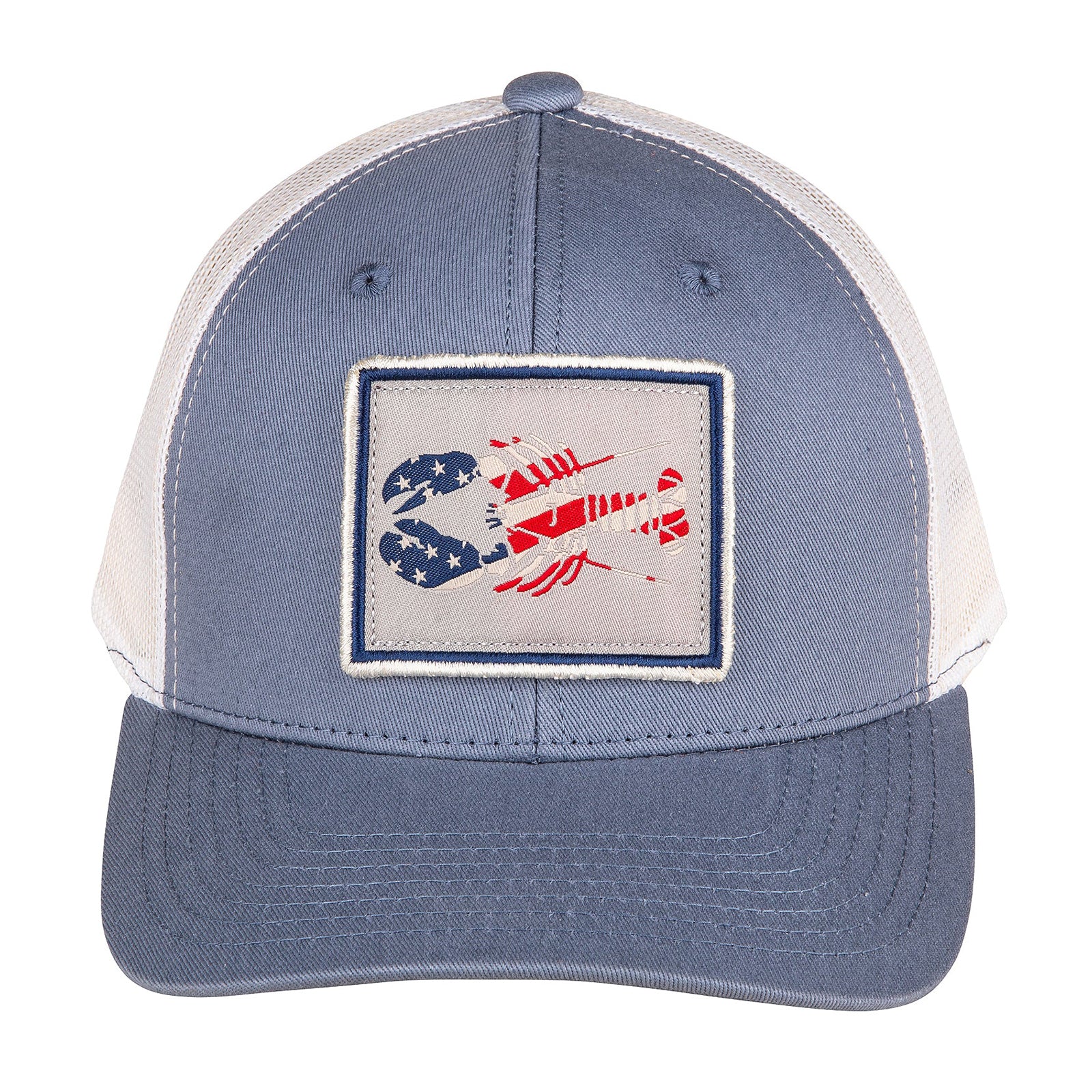 Baseball Hat – Patriotic Lobster Trucker Hat