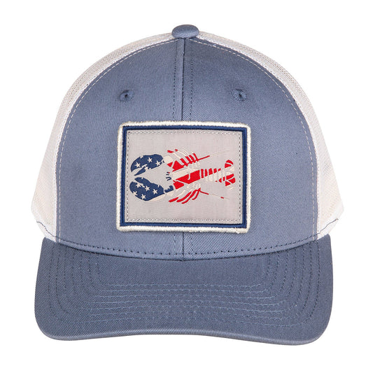 Baseball Hat – Patriotic Lobster Trucker Hat