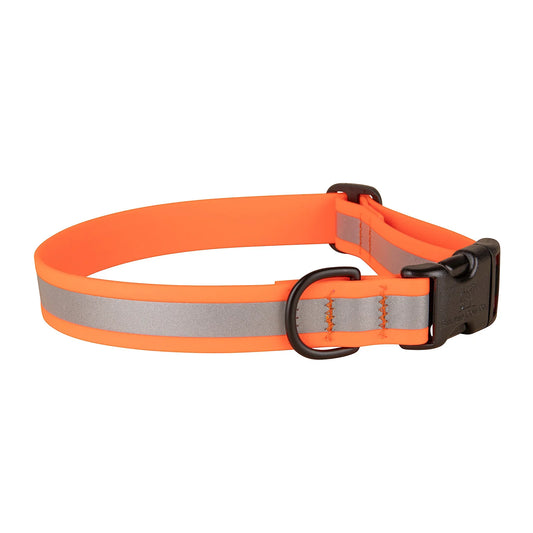 1” Dog Collar – Reflective Mudproof Biothane