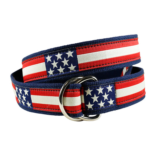 D-Ring Belt - Retro Flags