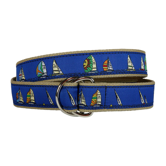 D-Ring Belt - Rounding the Mark - Blue