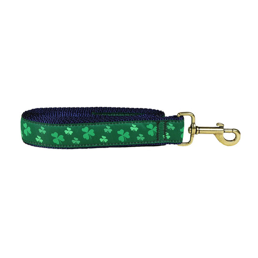 1.25” x 6ft Ribbon Dog Leash – Shamrock