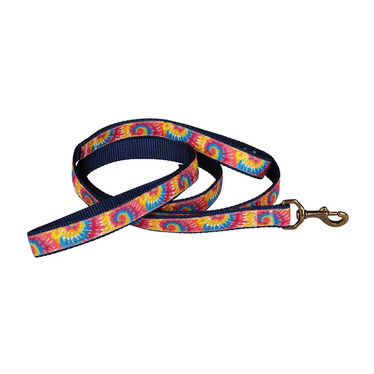 1” x 6ft Traffic Dog Leash – Tie Dye