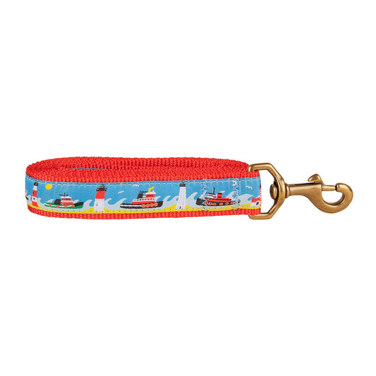 1” x 6ft Ribbon Dog Leash – Tugboats