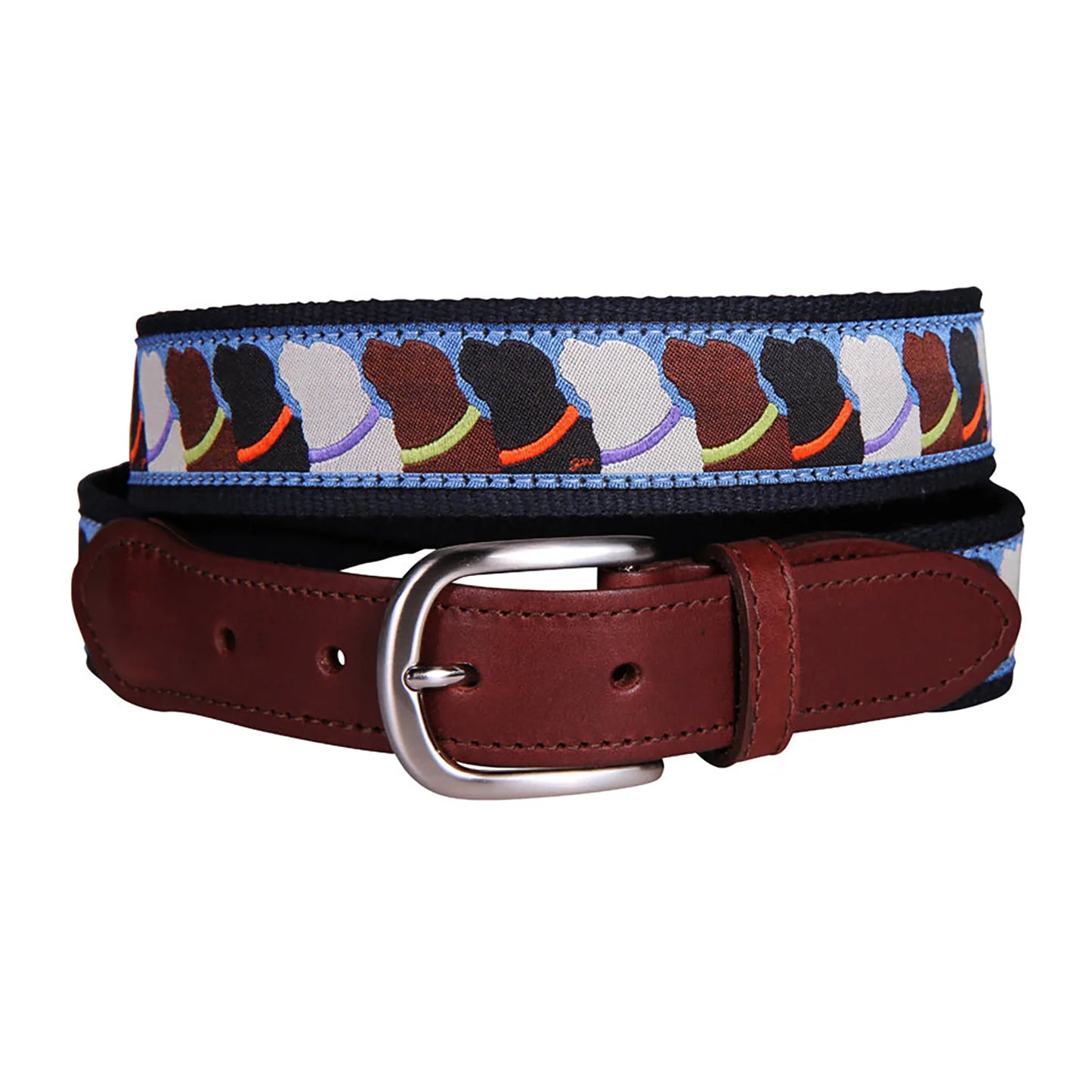 Leather Tab and Ribbon Belt - Who Wants Treats