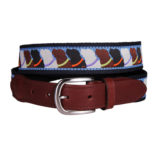 Leather Tab and Ribbon Belt - Who Wants Treats