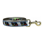 1” x 6ft Ribbon Dog Leash – Who Wants Treats?, Blue Thumbnail