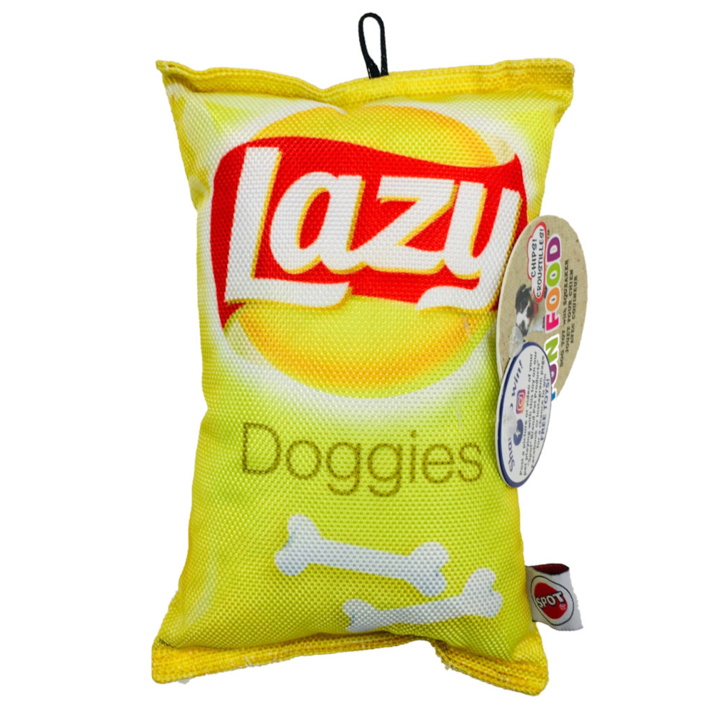 Stuffed Dog Toy - Lazy Dog Chips