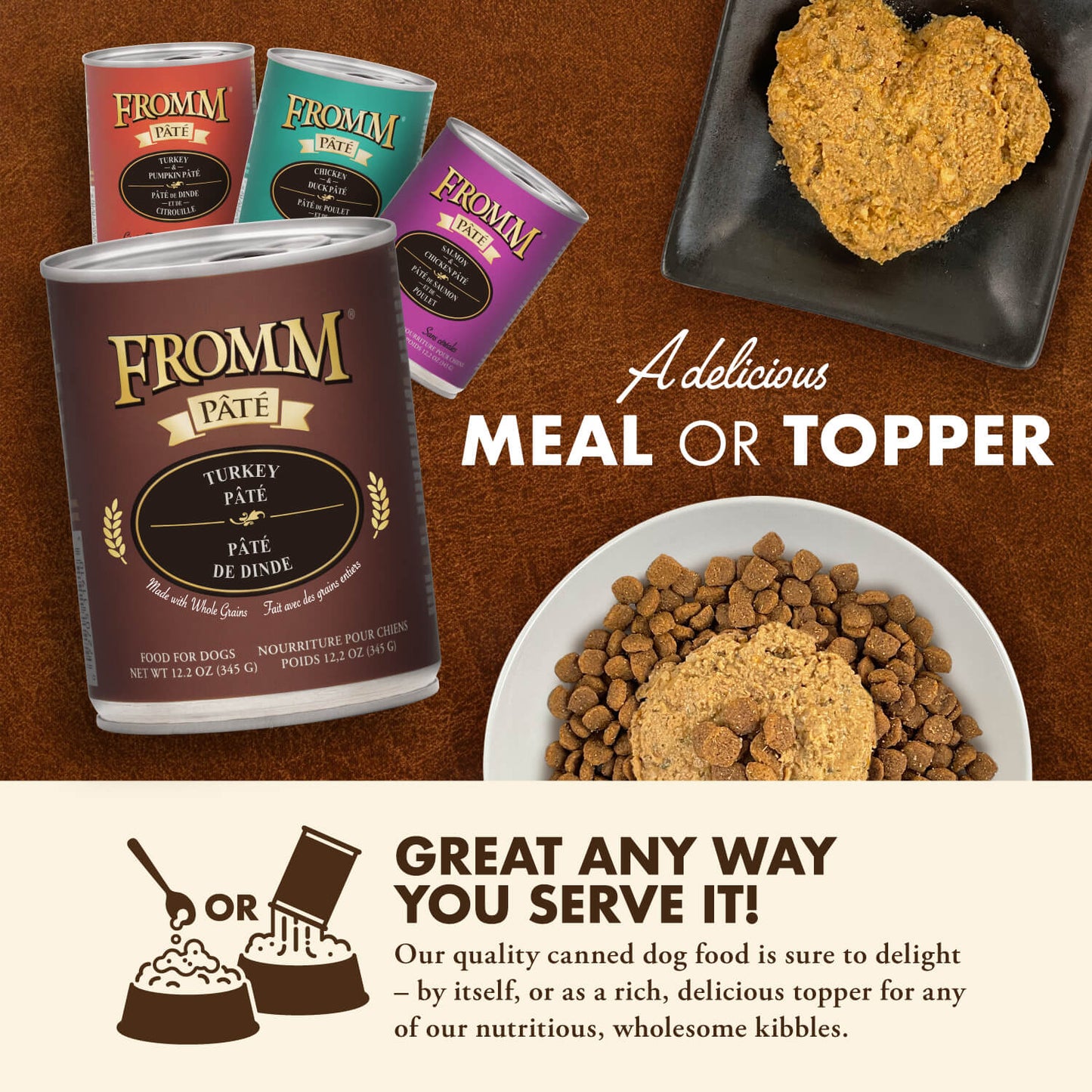 Fromm Wet Dog Food - Turkey Pate - 12oz