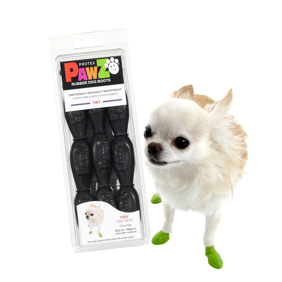 Dog Boots - Disposable - Black - 3 Sets of 4 Boots – Two Salty