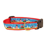 1” Ribbon Dog Collar - Tugboats Thumbnail