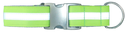 Lime Green Reflective Dog Collar