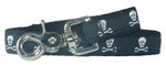 1” x 5ft  Ribbon Dog Leash – Pirates, Black Thumbnail