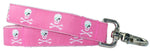 3/4” x 5ft  Ribbon Dog Leash – Pirates, Pink Thumbnail