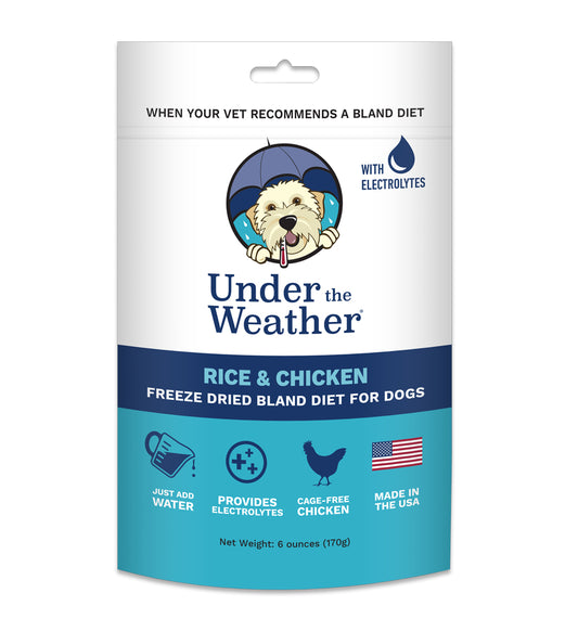 Under the Weather Bland Dog Food - Chicken & Rice - 6oz