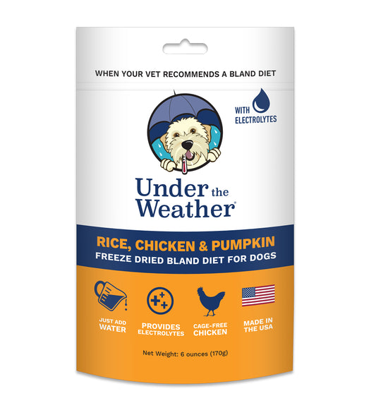 Under the Weather Bland Dog Food - Chicken & Pumpkin - 6oz