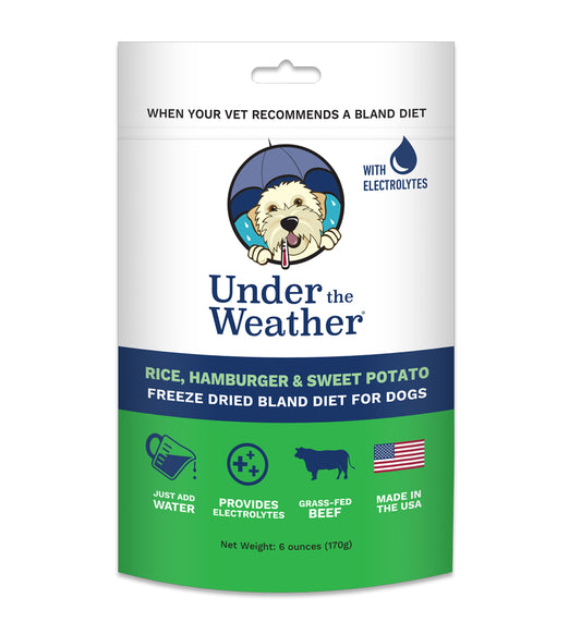 Under the Weather Bland Dog Food - Hamburger & Swt. Potato - 6oz