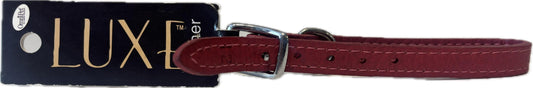 OmniPet Luxe Premium Leather Dog Collar - Flamingo Pink